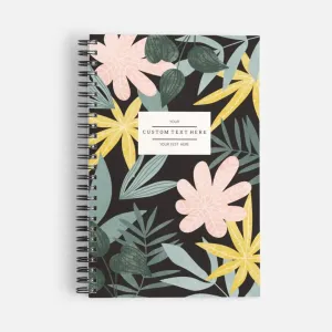 Sveska sa spiralom, A5, flowers 