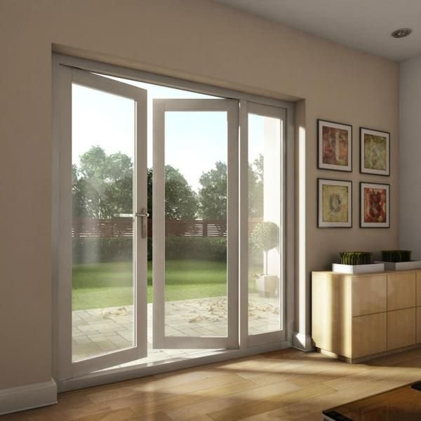 Trokrilna PVC balkonska vrata 260 cm x 210 cm