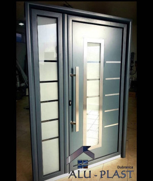 Dvokrilna metalna ulazna vrata 156 cm x 220 cm 