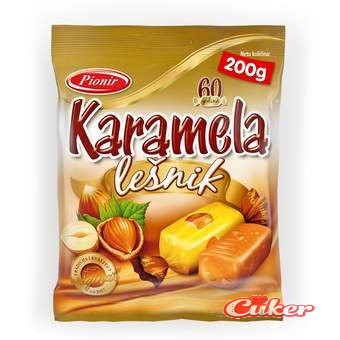 Pionir mlečne karamele sa lešnikom 100g