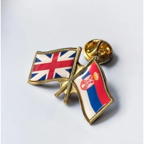 Znacka zastave Srbije i V. britanije