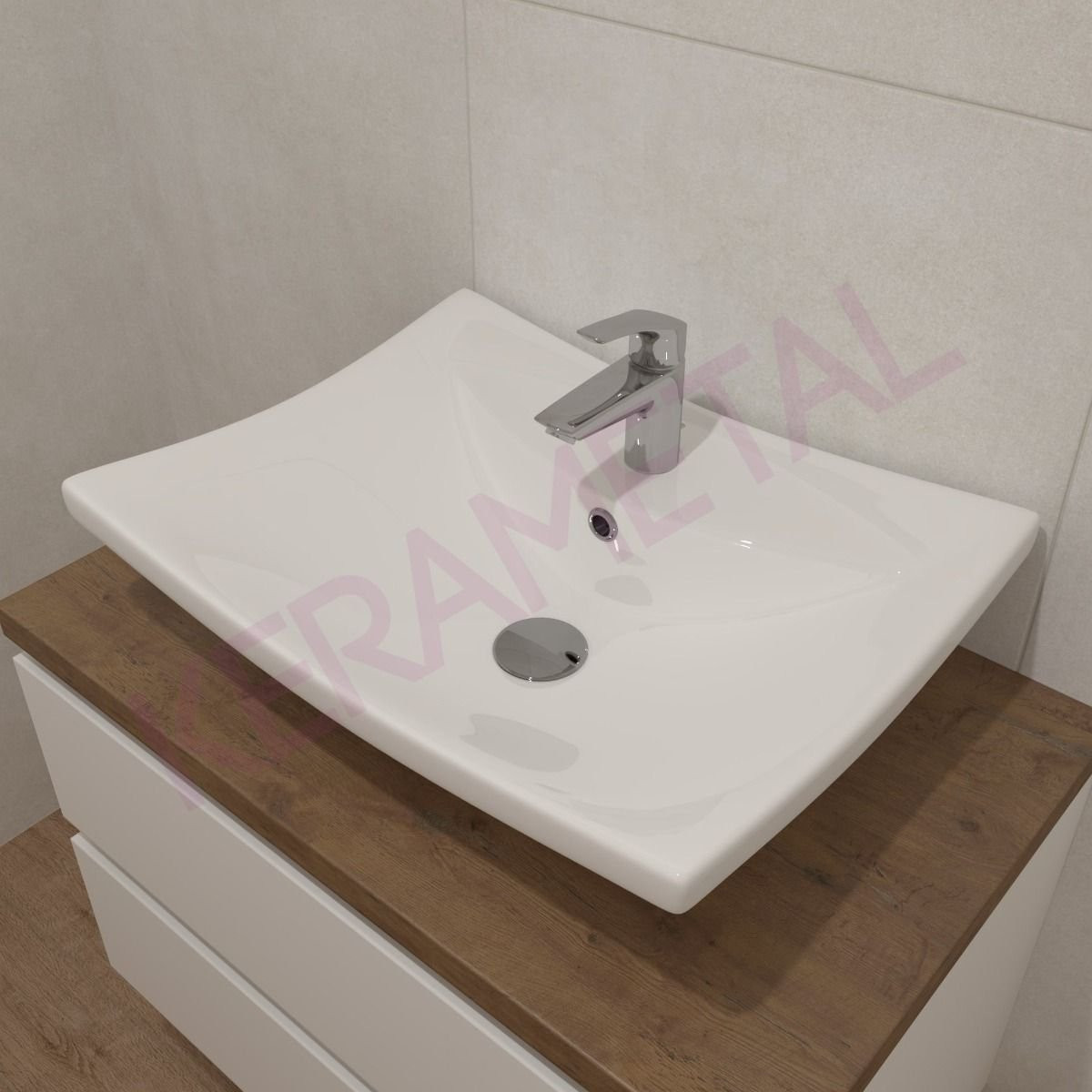 Art umivaonik ELEGANT KS-600x460/170mm