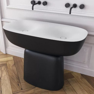 Kolpa San Samostojeći umivaonik Milo 120x60 Black&White 561630