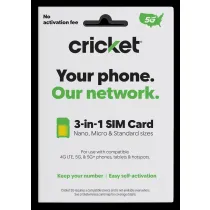 Cricket Wireless 3-in-1 5G SIM Card Kit