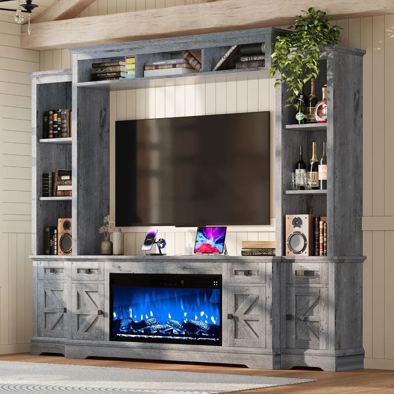 VANACC Farmhouse TV Stand