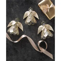 Capiz Single Angel Ornament 