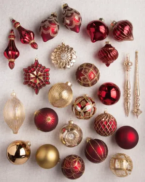 Brilliant Bordeaux Ornament Collection