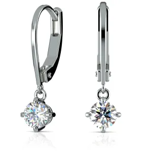 Leverback Earrings Sterling Silver and Gold