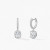 Ellipse Sapphire Leverback Earrings