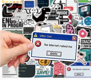 sticker internet ruined