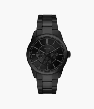 Fossil Pearson Multifunction Black Stainless Steel Watch