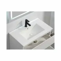 White ceramic built-in vase - 81x47 cm - City