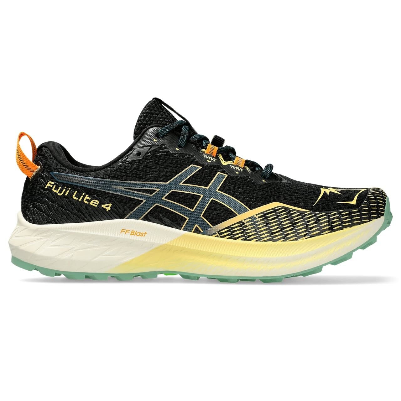 Asics FUJI LITE 4, muške patike za trail trčanje, crna