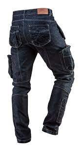 Radne pantalone sa džepovima DENIM 410g/m2 vel.XXXL teksas Neo