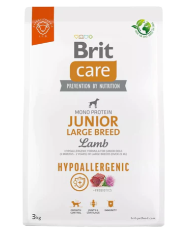 BRIT CARE junior large breed s jagnjetinom 