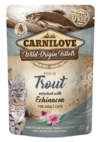 CARNILOVE cat, fileti s pastrmkom
