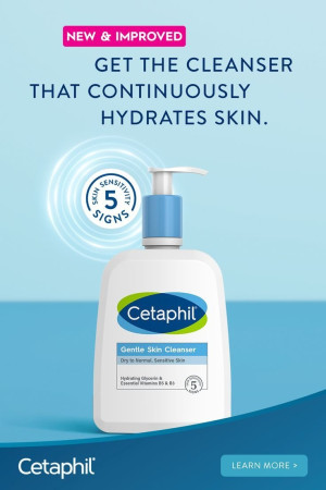 Cetaphil Face Wash, Hydrating Gentle Skin Cleanser for Dry to Normal Sensitive Skin
