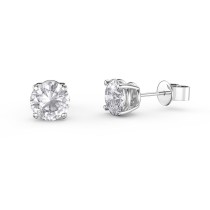 Silver stud earrings