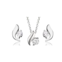 Silver stud pendant