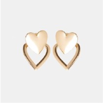 GOLD HEART EARRINGS