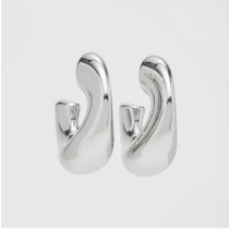 CHUNKY RECTANGLE HOOP EARRINGS
