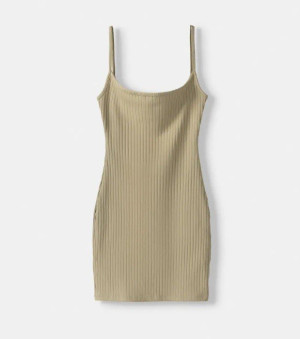 BEIGE MINI DRESS