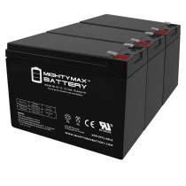 Mighty Max Battery 12V 10Ah Home Alarm Security System Battery - 3 Pack