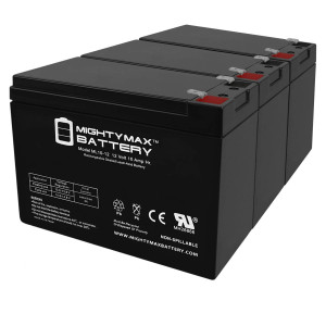 Mighty Max Battery 12V 10Ah Home Alarm Security System Battery - 3 Pack