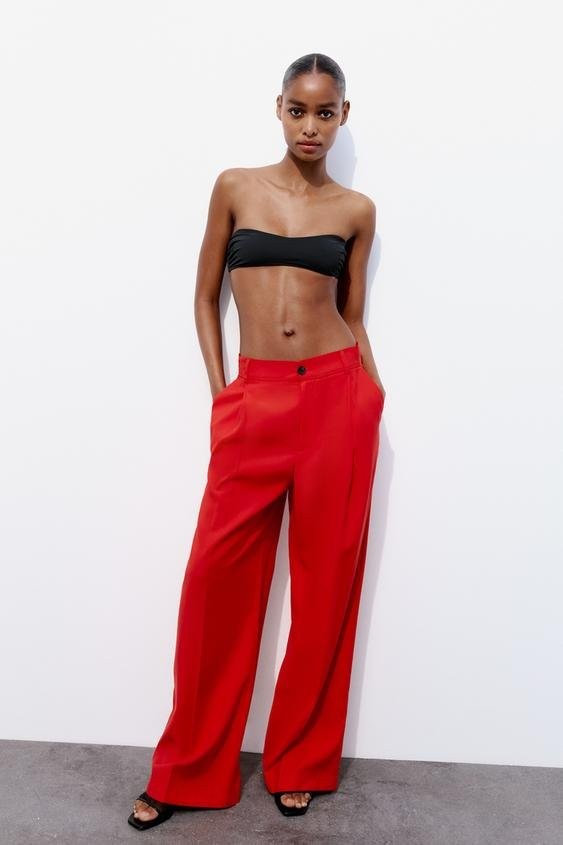 ELEGANTNE PANTALONE - Crvene Najbolja cena