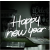 Happy New Year neon znak
