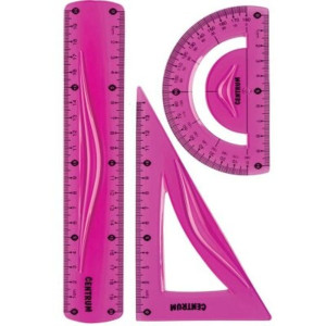 Geometrijski set Centrum flexi 3/1 20 cm - SORT