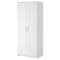 Garderober s 2 vrata, bela, 78x190 cm