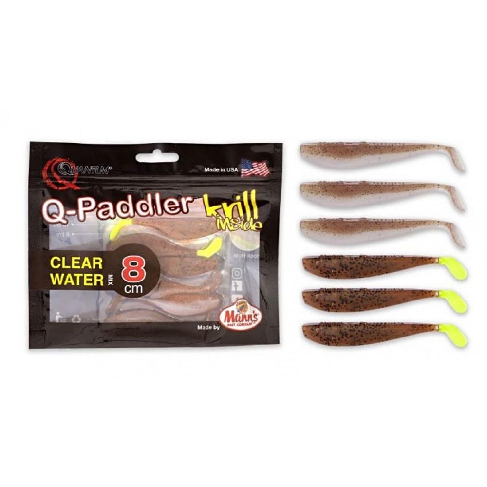 3x WAKASAGI + 3x BROWN SHINER Q-PADD. POW. PACKS CL. WAT. MIX KRILL 8cm 6pcs