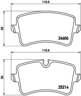 ZADNJE KOČIONE PLOČICE - BREMBO - P 85 118
