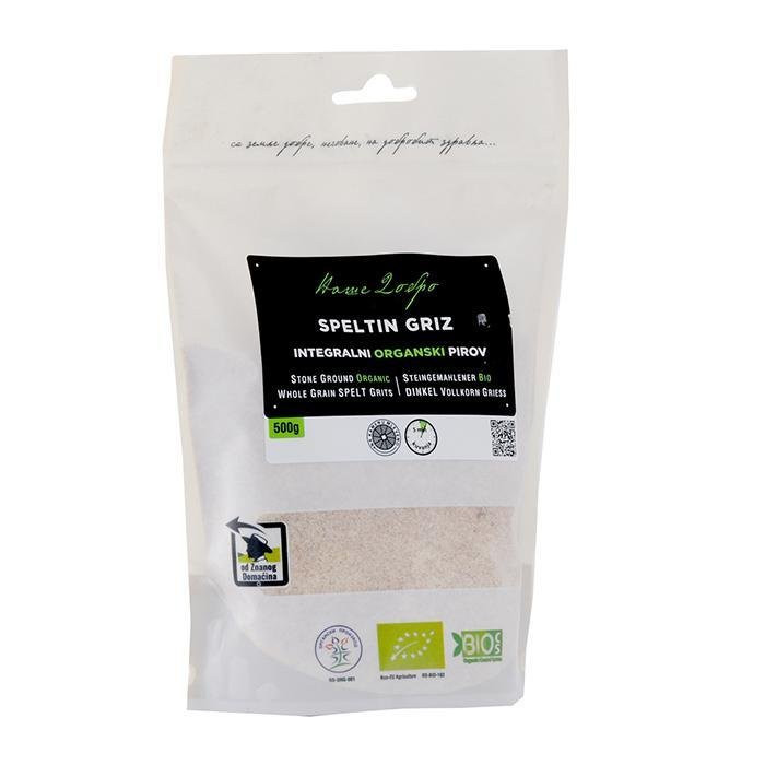 Integralni speltin griz (organski proizvod) 500g Naše dobro