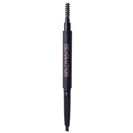 Olovka za obrve REVOLUTION MAKEUP Duo Brow Pencil 0.15g Dark Brown