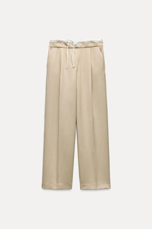 PANTALONE ŠIROKIH NOGAVICA S DVOSTRUKIM STRUKOM