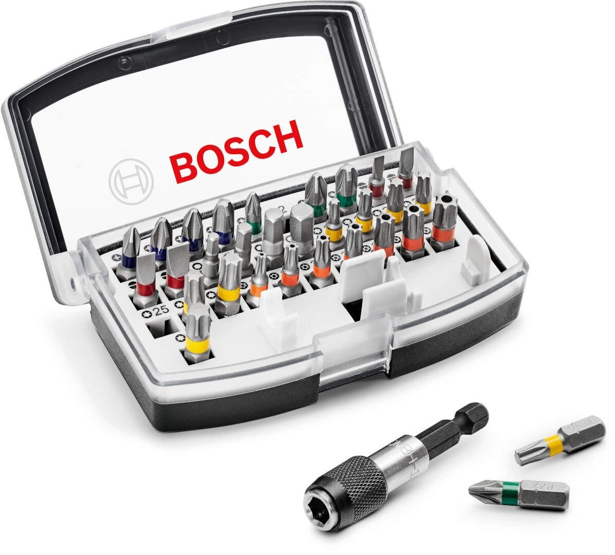 Bosch 32-delni set bitova sa brzo izmenjivim nosačem