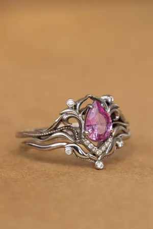 Elegantan Srebrni Prsten sa Roze Cirkonom