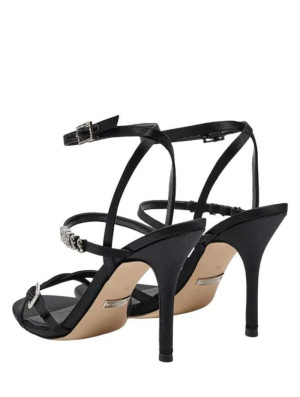 Guess - crne sandale na štiklu