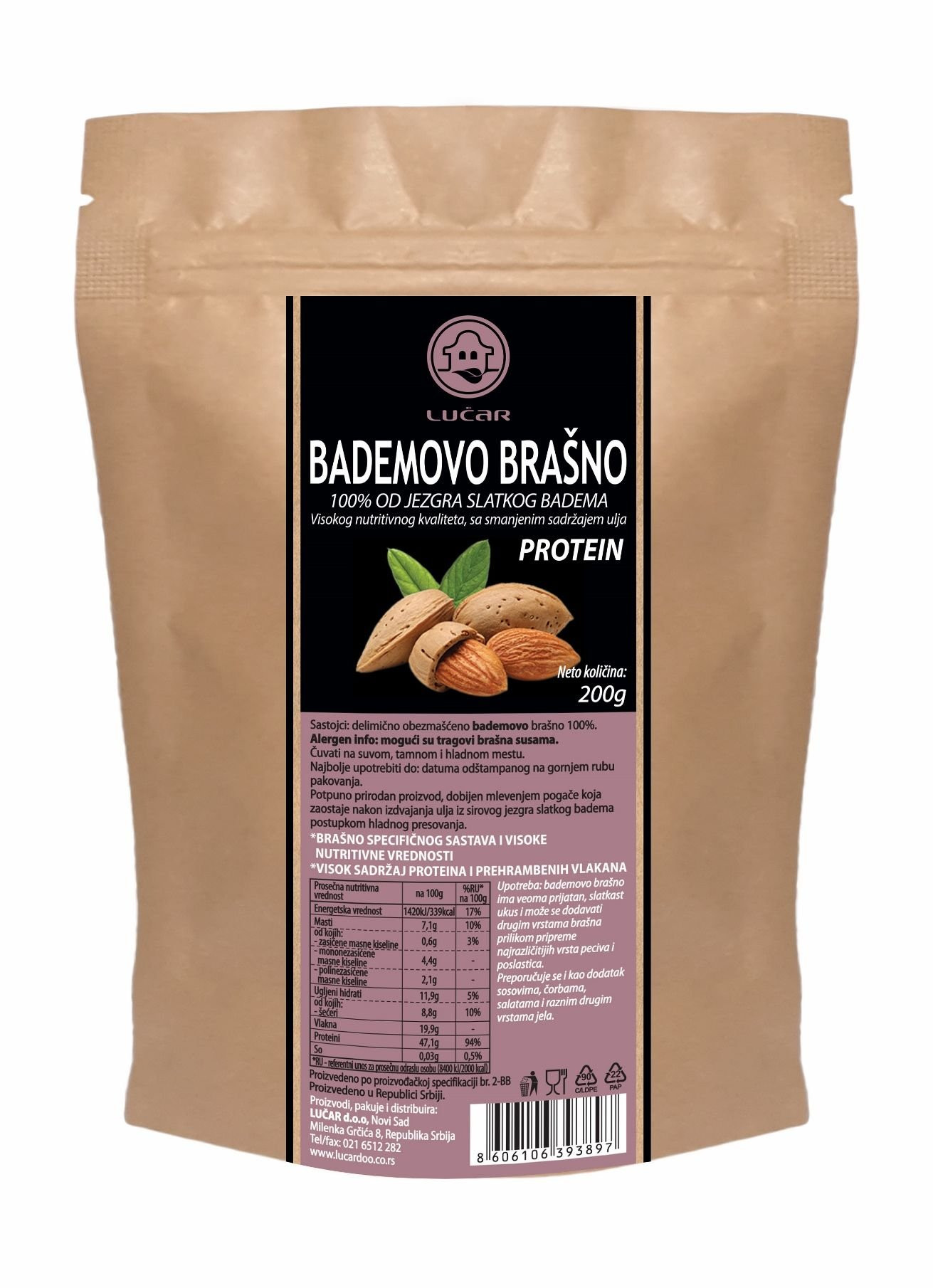 Organsko bademovo brasno
