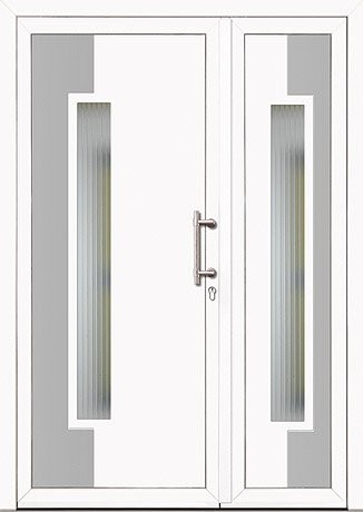 DVOKRILNA ULAZNA VRATA Model: LIFT  Ukrasni termo panel, 5 tački zaključavanja, 3D štelujuće šarke, alu prag. (u kompletu sa alu kvakom, ključevima, cilindrom) 