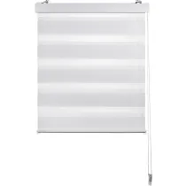 Zebra Rolo ZAVESA bela, providno, tekstil 60x160