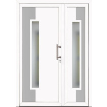 DVOKRILNA ULAZNA VRATA Model: LIFT  Ukrasni termo panel, 5 tački zaključavanja, 3D štelujuće šarke, alu prag. (u kompletu sa alu kvakom, ključevima, cilindrom) 