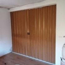 HARMONIKA VRATA Š250X V250 PVC PLASTIČNA BRAON