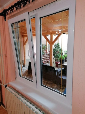 PROZOR PVC DVOKRILNI Š100X V120- 6 KOMORA 76MM