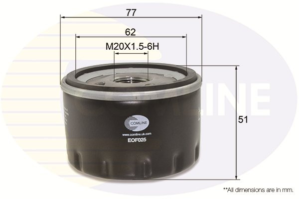 Filteri- Comline, 150mm, 3l