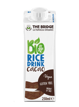 Organsko pirinčano biljno mleko čoko bez glutena Bridge – 250ML