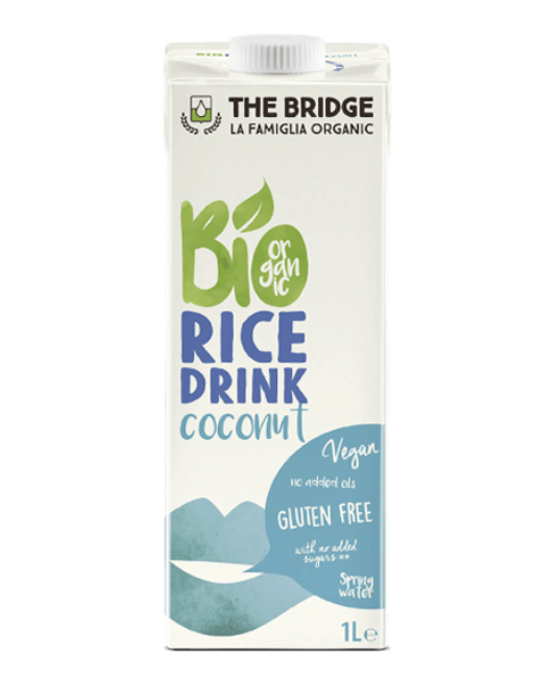 Organsko pirinčano biljno mleko sa kokosom bez glutena Bridge – 1L