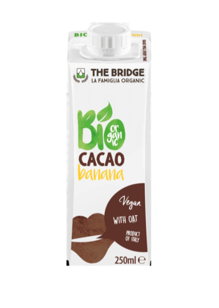 Organsko ovseno  biljno mleko banana čoko The Bridge -250ml